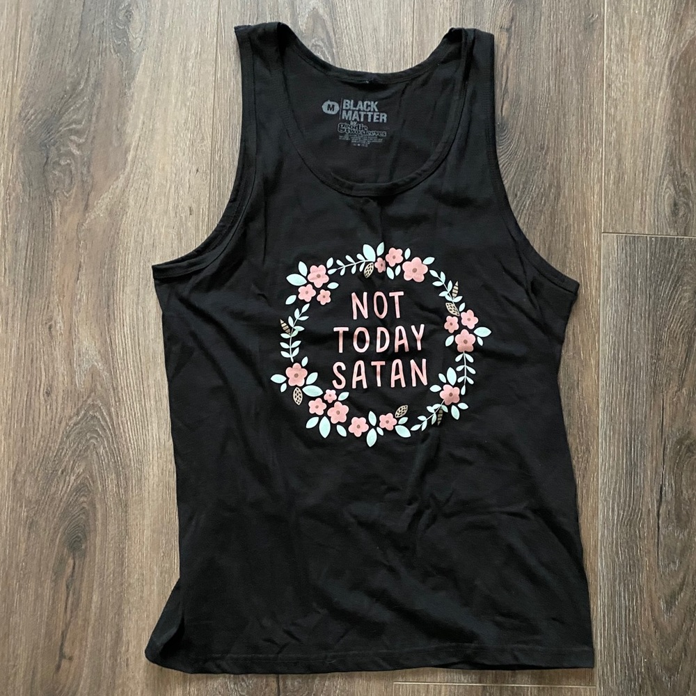 Not Today Satan Racerback Tank